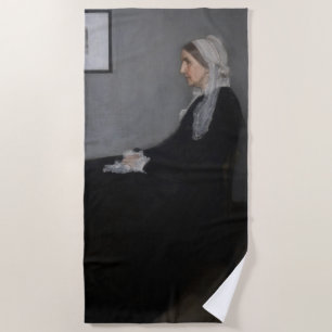 Toalha De Praia James Whistler - Retrato da Mãe da Artista