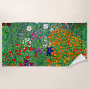 Toalha De Praia Jardim de Algodão Gustav Klimt