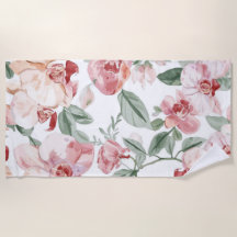 Jardim de Orquídeas Aquarela Floral Botânica Corad