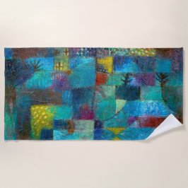 Toalha De Praia Jardim Terraced (1920) - Paul Klee - Abstrato Art