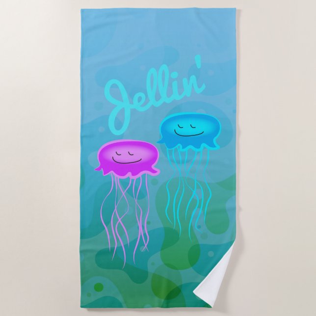 Toalha De Praia Jellin' Jelly Fish (Frente)