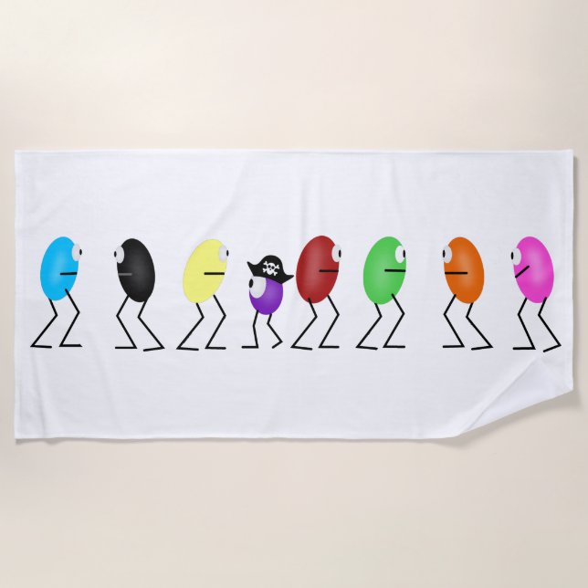 Toalha De Praia Jelly Beans Beach Towel (Frente)