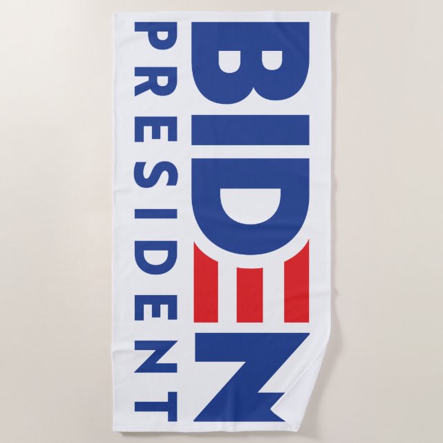 Toalha De Praia Joe Biden 2020 Biden para Presidente (Frente)