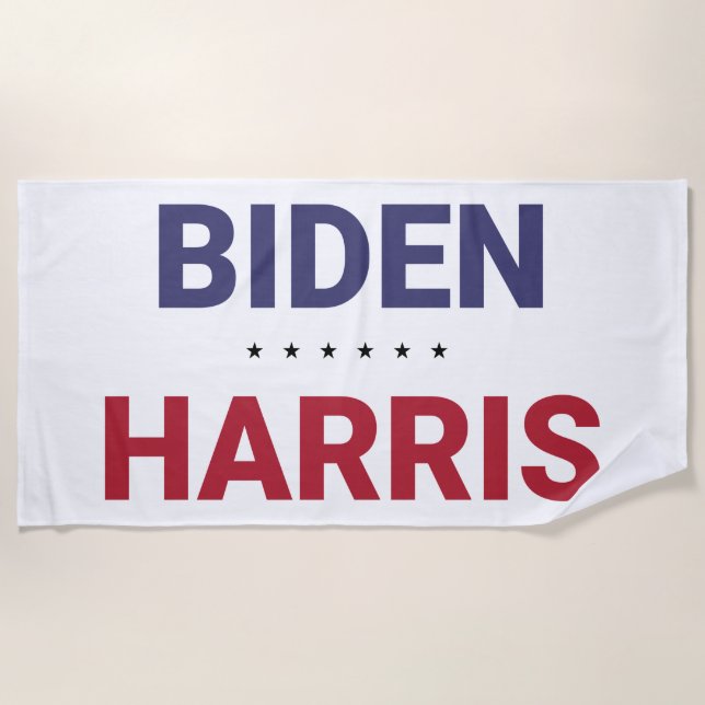 Toalha De Praia Joe Biden e Kamala Harris (2020 - Eleições nos EUA (Frente)
