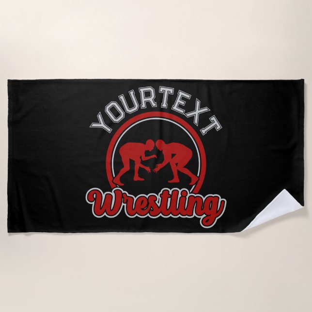 Toalha De Praia Jogador de Equipe do Campeão de Granás do NOME DE  (Frente)