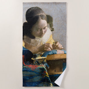 Toalha De Praia Johannes Vermeer - O Lacemaker