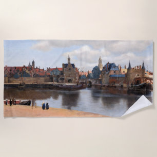 Toalha De Praia Johannes Vermeer - Visão de Delft