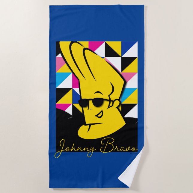 Toalha De Praia Johnny Bravo Pop Art Graphic (Frente)