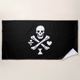 Toalha de praia Jolly Roger da Saga Pyrate