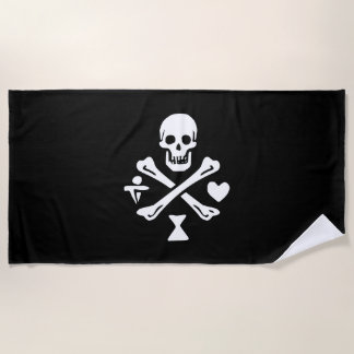 Toalha de praia Jolly Roger da Saga Pyrate