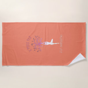 Toalha De Praia j'peux pas j'ai méditation yoga mat