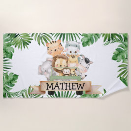 Toalha De Praia Jungle Safari Kids Beach Towel