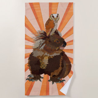 TOALHA DE PRAIA KALA BEAR & OWL BEACH TOWEL