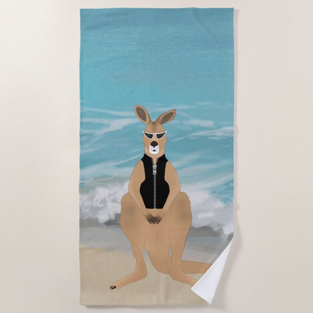Toalha De Praia Kangaroo Beach Towel (Frente)