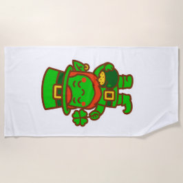 Toalha De Praia Kawaii Lucky Leprechaun