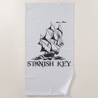 Toalha De Praia Key Beach Towel - Logótipo preto