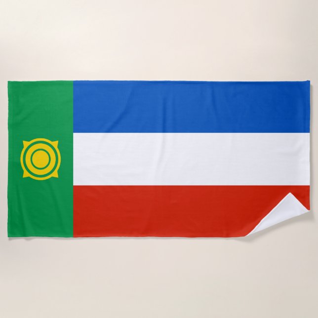 Toalha De Praia Khakassia Flag (Frente)