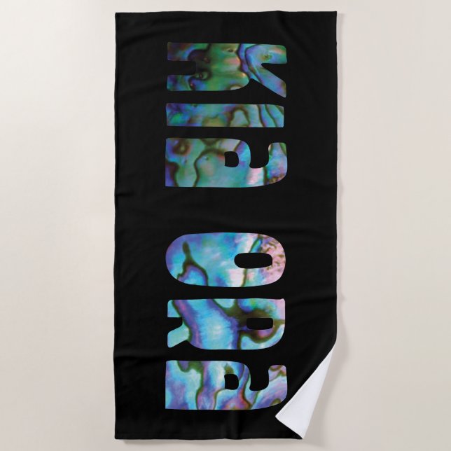 TOALHA DE PRAIA KIA ORA KIWI GREETING (Frente)