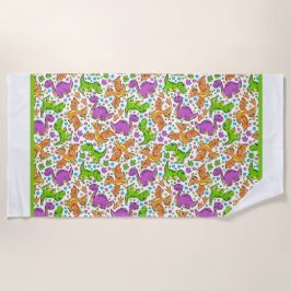 Toalha De Praia Kids Dinossauro Amigos