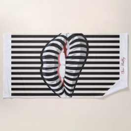 Toalha De Praia Lábios Lola