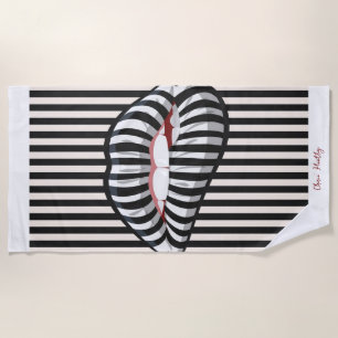 Toalha De Praia Lábios Lola