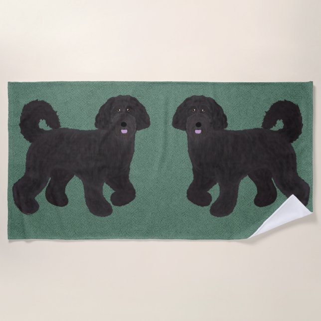 Toalha De Praia Labradoodle Beach Towel (Frente)