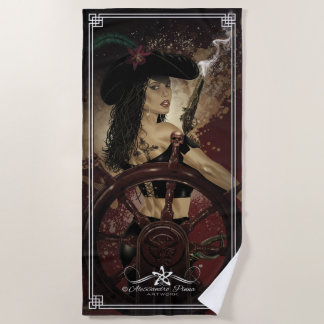Toalha De Praia Lady Black Corsair
