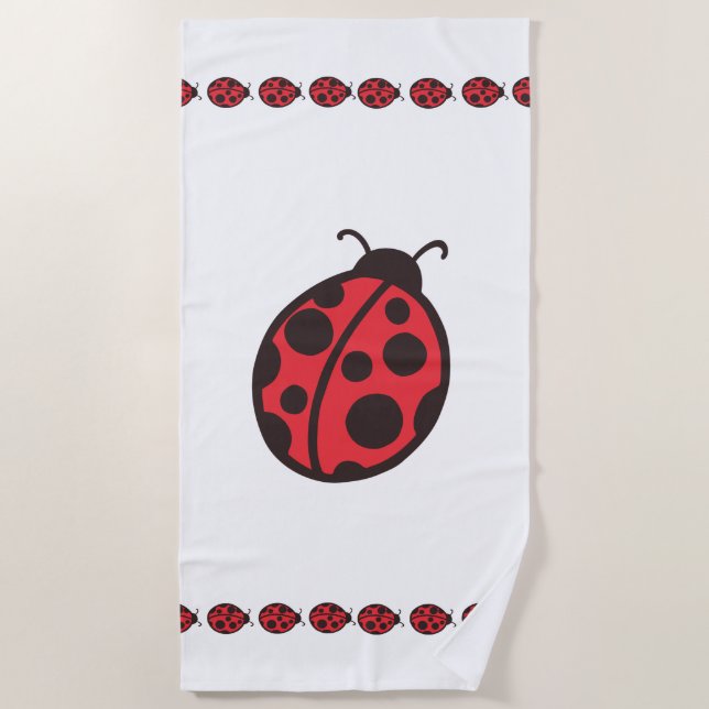 Toalha De Praia Ladybug Bath Beach Towel (Frente)
