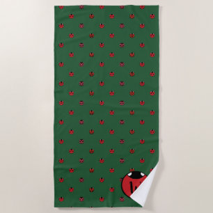 Toalha De Praia Ladybug Bolinhas Beach Towel
