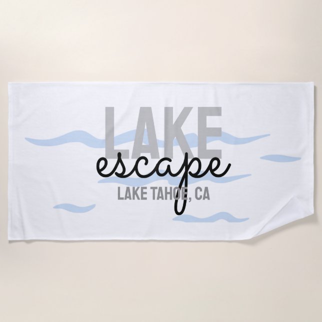 Toalha De Praia Lago House Vacation Rental - Beach Towel (Frente)
