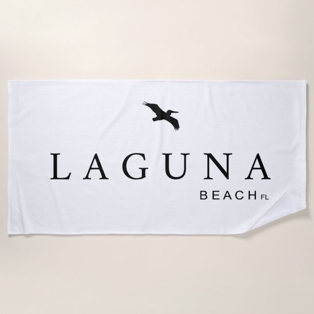 Toalha De Praia Laguna Beach, Florida Beach Towel (Frente)