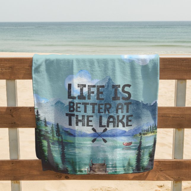 Toalha De Praia Lake House Beach Towel (Criador carregado)