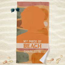 Laranja Queimado Minha Peça Geométrica de Praia