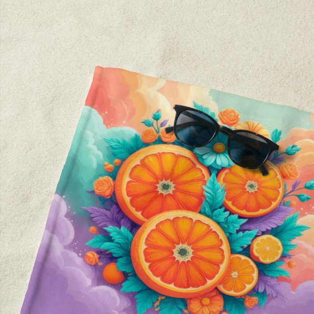 Toalha De Praia Laranjas coloridas (In Situ)