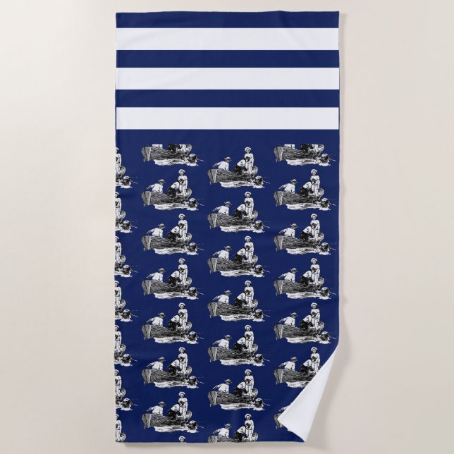 Toalha De Praia Large Boatsman Beach Towel (Frente)
