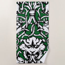 Toalha De Praia Leão Knotwork do Século 20 inicial