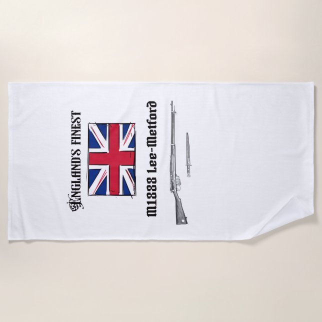 Toalha De Praia Lee Metford rifle (Frente)