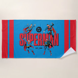 Toalha De Praia Lendas do Superman para Sempre Gráfico
