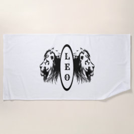 Toalha De Praia Leo Lion Zodiac