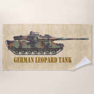 TOALHA DE PRAIA LEOPARD TANK ALEMÃO