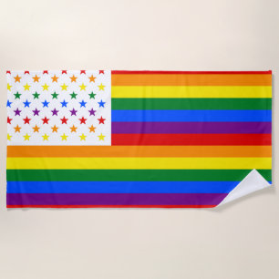 TOALHA DE PRAIA LGBT EUA