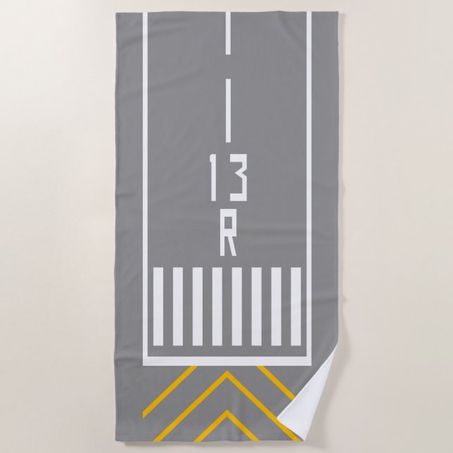 Toalha De Praia Limiar RWY 13R (Frente)