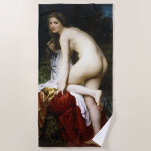 Toalha De Praia Linda mulher Bather (de Bouguereau)