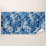 Toalha De Praia Lindas ondas de oceano azul<br><div class="desc">Linda toalha de praia de ondas de oceano azuis. Essa toalha impressionante apresenta impressão de majestosas ondas azuis caindo, criando uma atmosfera serena e calmante que te deixará se sentindo refrescado e rejuvenescido depois de sua natação no oceano ou na piscina. As tons azuis vibrantes das ondas criam um contraste...</div>