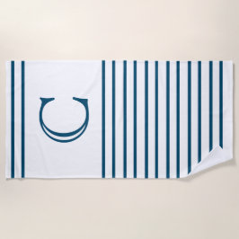 Toalha De Praia Linha Azul Personalizada do Oceano Simples