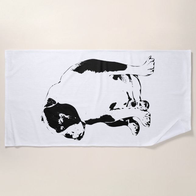 Toalha De Praia Linhas Negrito, Porta Redonda do Ano (Frente)