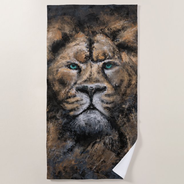 Toalha De Praia Lion Beach Towel (Frente)