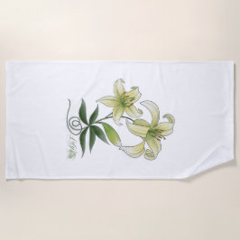 Toalha De Praia Lírios