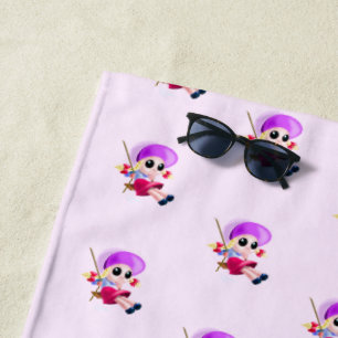 Toalha De Praia Little Girl Swing
