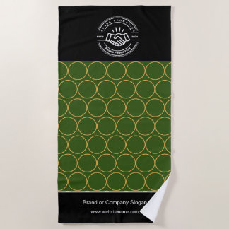 Toalha De Praia Logotipo comercial | Beach Towel Minimalist Beach 
